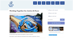 Desktop Screenshot of onearthpeace.org