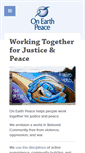Mobile Screenshot of onearthpeace.org